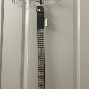 Hot topic studded belt silver medium size